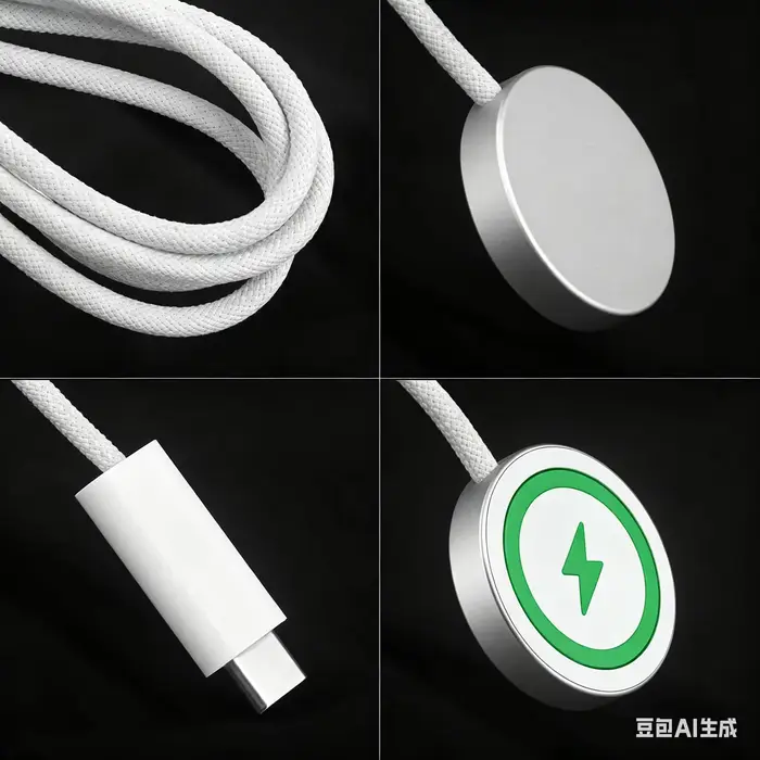 Cordon de chargeur USB C Compatible pour Apple Watch câble de chargement de montre magnétique