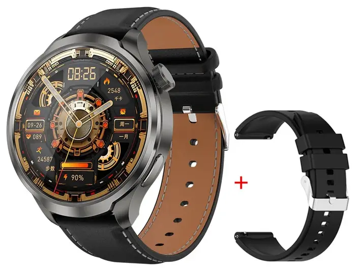 Montre intelligente 1.85 pouces grand écran DK69 Bluetooth appel surveillance de la santé AI boussole vocale hommes