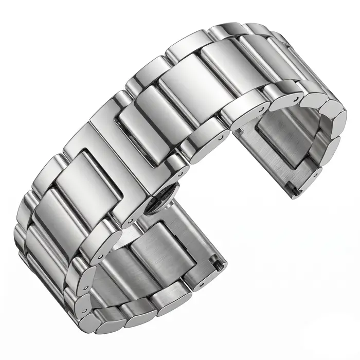 Bracelet de montre en acier inoxydable, 18 20 21 22 23 24mm, pour femmes et hommes, en métal massif,
