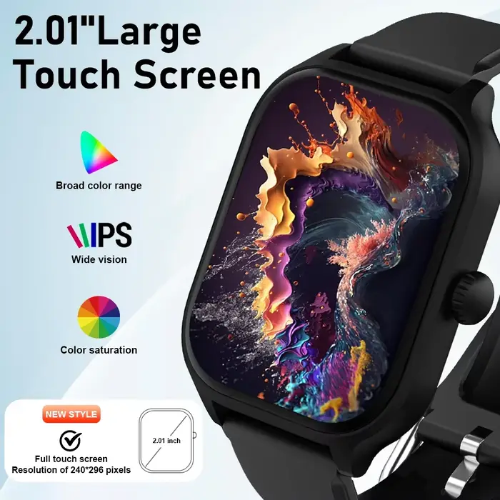 Écran tactile montre intelligente étapes de musique compte Bluetooth appel 2025 Smartwatch pour hommes femmes suivi des calories surveillance de la fréquence cardiaque H9