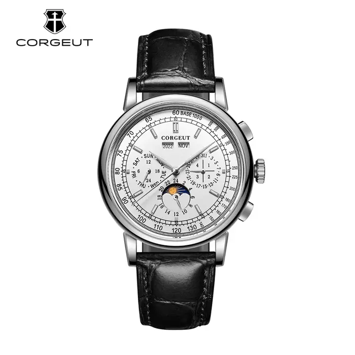 CORGEUT – montre mécanique automatique de luxe pour hommes