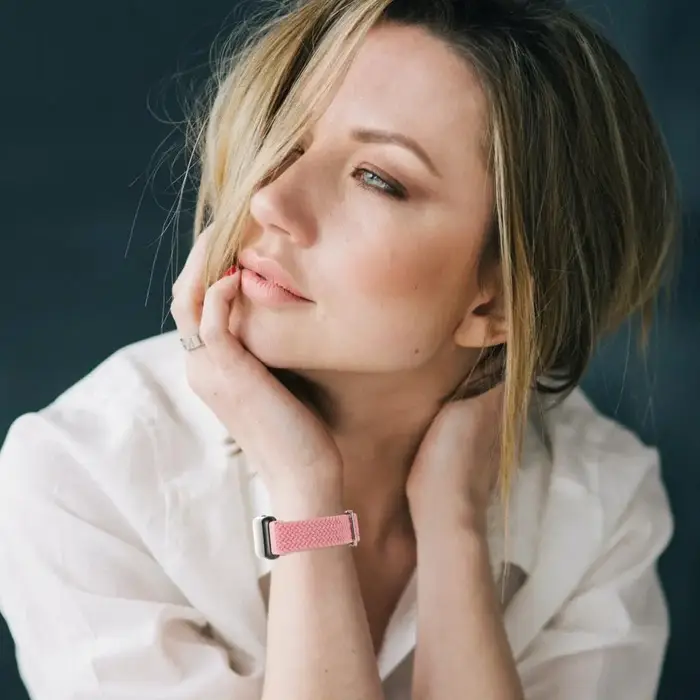 Bracelet tressé en nylon élastique pour Huawei Band 9