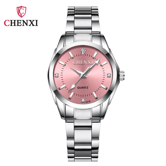 Montres de luxe pour femmes, en acier inoxydable, analogique lumineux à Quartz