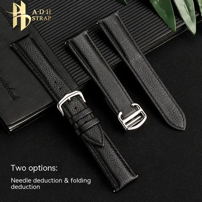 Bracelet de montre en cuir véritable