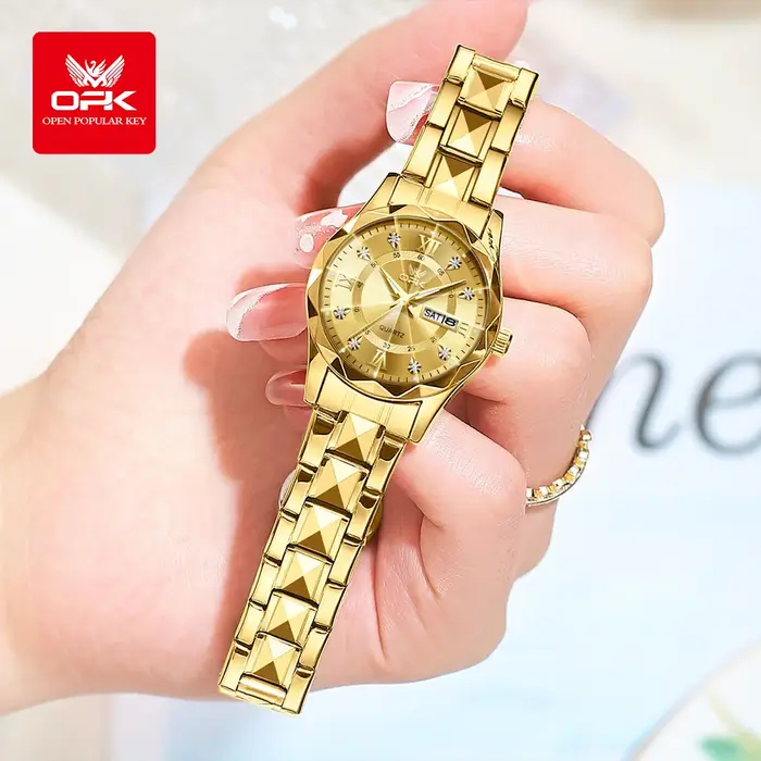 Montre-bracelet de luxe MMobGold pour femme