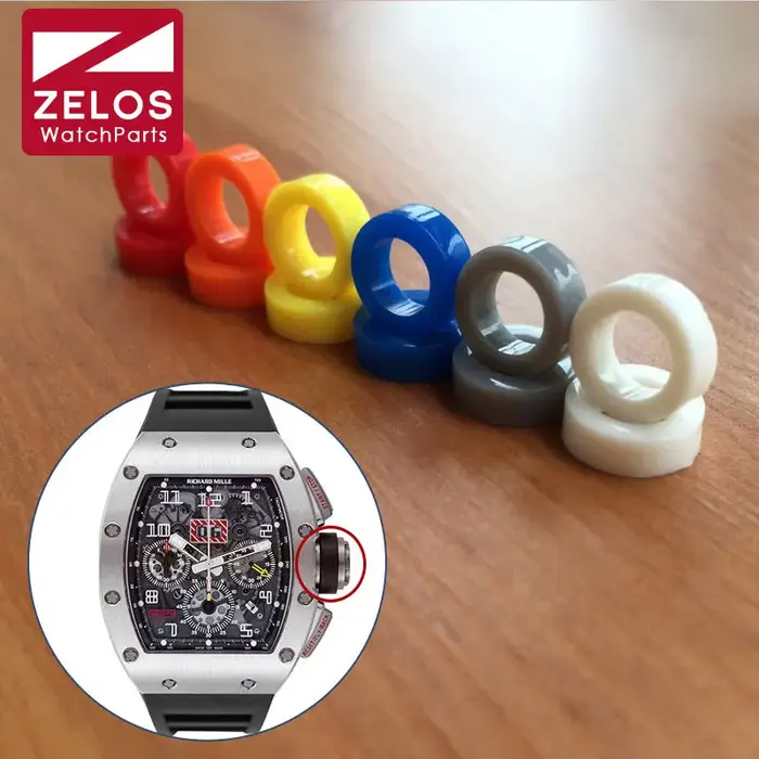 Anneau couronne de montre en caoutchouc, pièces de rechange pour montres ichar mille, 011 035