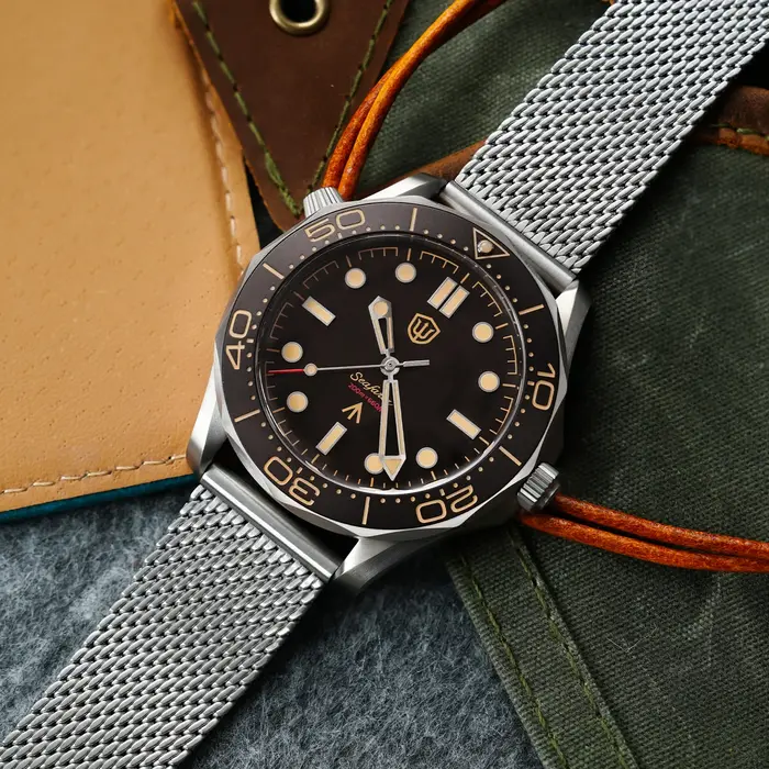 Watchdives WD007Q montre de plongée en titane 42mm VH31
