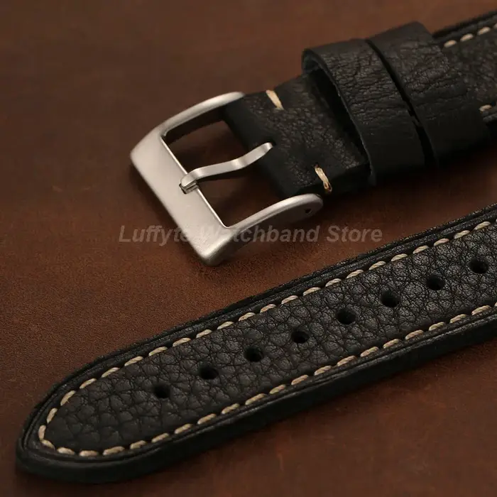 Bracelet de montre en cuir de veau véritable