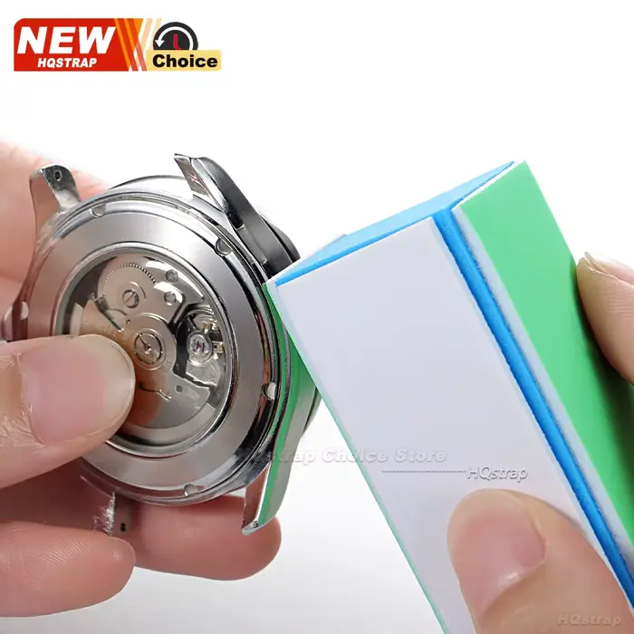 Limes de polissage et tiges de nettoyage pour montres, 4 faces, maille 1000/4000, outil de nettoyage et de polissage pour pièces de montres-bracelets, pour horloger, 1/2/4 pièces