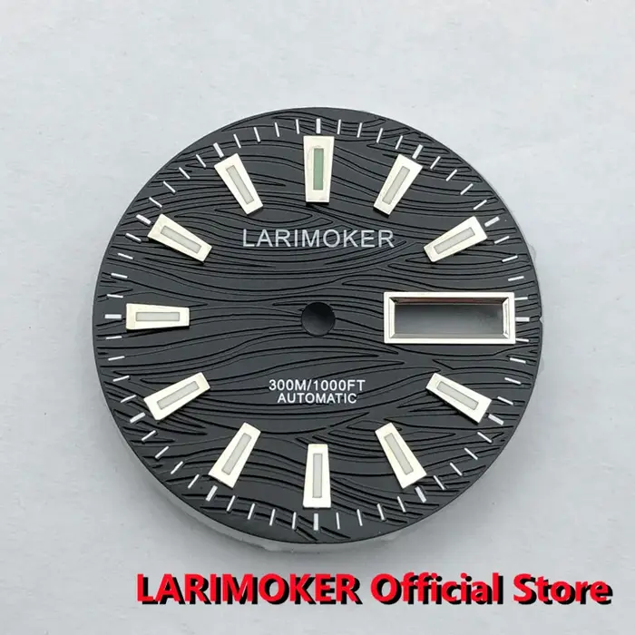 LARIMOKER-Cadran Shoous Noir, Bleu, Gris, Vert, Aiguille de Montre pour Mouvement NH36A, Accessoires de Montres de Loisirs, 29mm