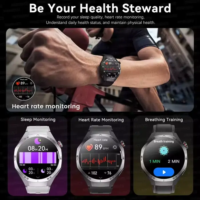 Montre connectée originale GS5 Pro GPS Sports IP68 étanche pour hommes