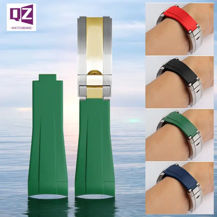 Bracelet de montre en caoutchouc et silicone