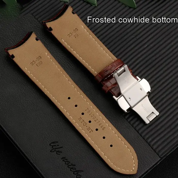Ceinture de montre en cuir pour homme