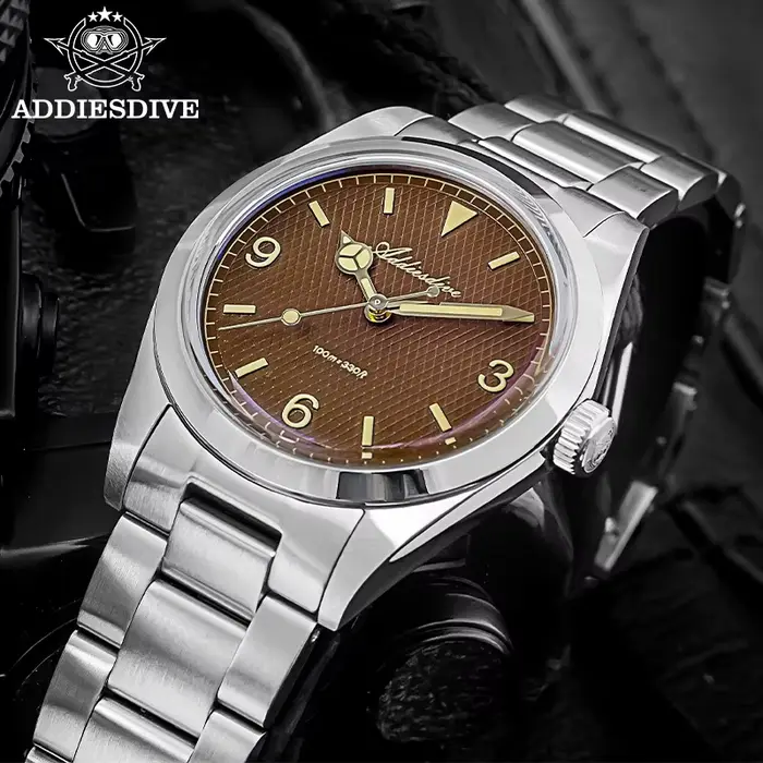 ADDIESDIVE 2025 nouvelle montre pour hommes en acier inoxydable 316L 10Bar plongée lumineuse AD2096 cadeau de luxe montre-bracelet à Quartz reloj hombre