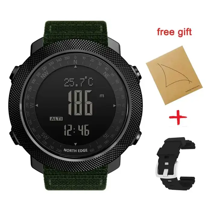 NORTH EDGE APACHE montre intelligente pour hommes altimètre baromètre boussole armée militaire Smartwatch natation course horloge étanche 50m