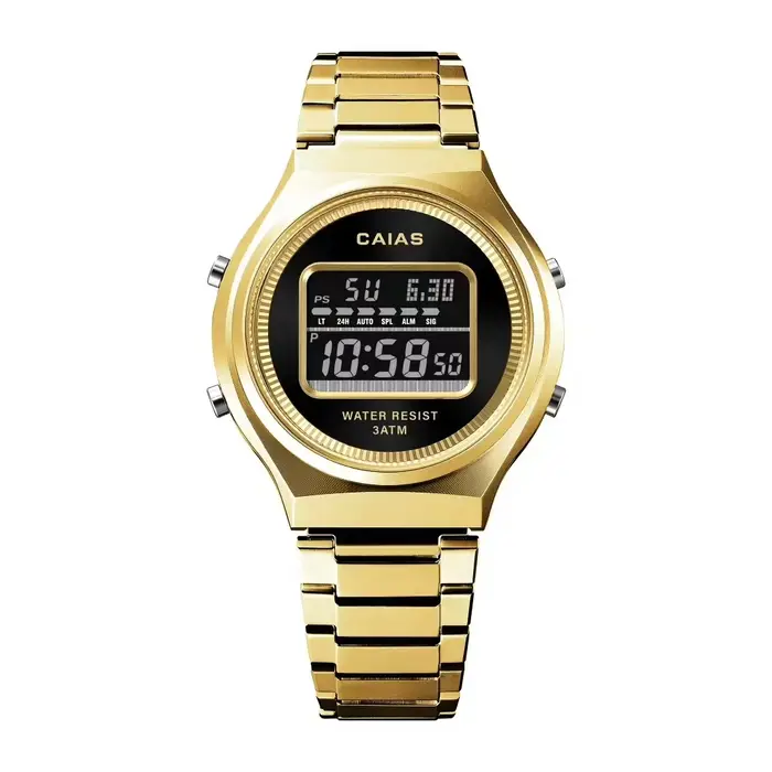 CAIAS Montre numérique de sport décontractée unisexe avec affichage LED