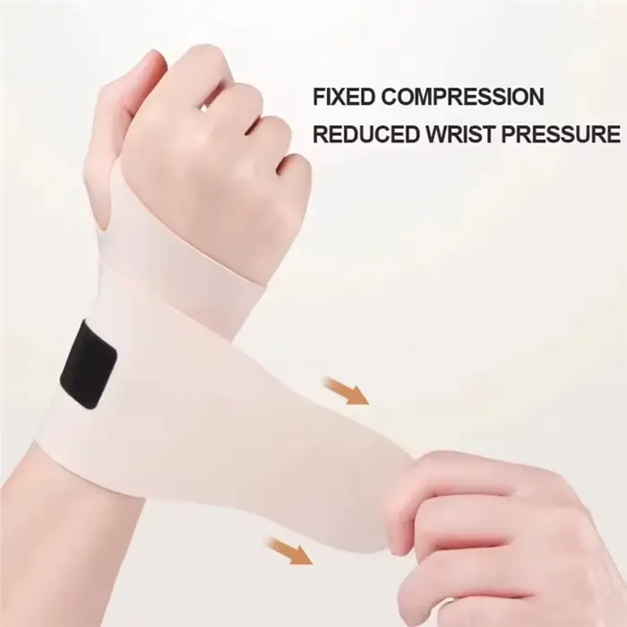 1 pièce de bracelet élastique Anti-entorse, protège-poignet avec Support réglable, gaine de Tendon à Compression élastique respirante
