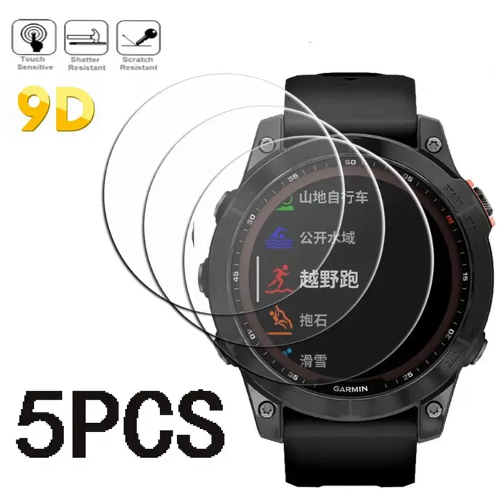 Protecteur d'écran de montre intelligente en verre Guatemala 9H, film HD, Garmin Fenix 7 7S 7X 6 6S 