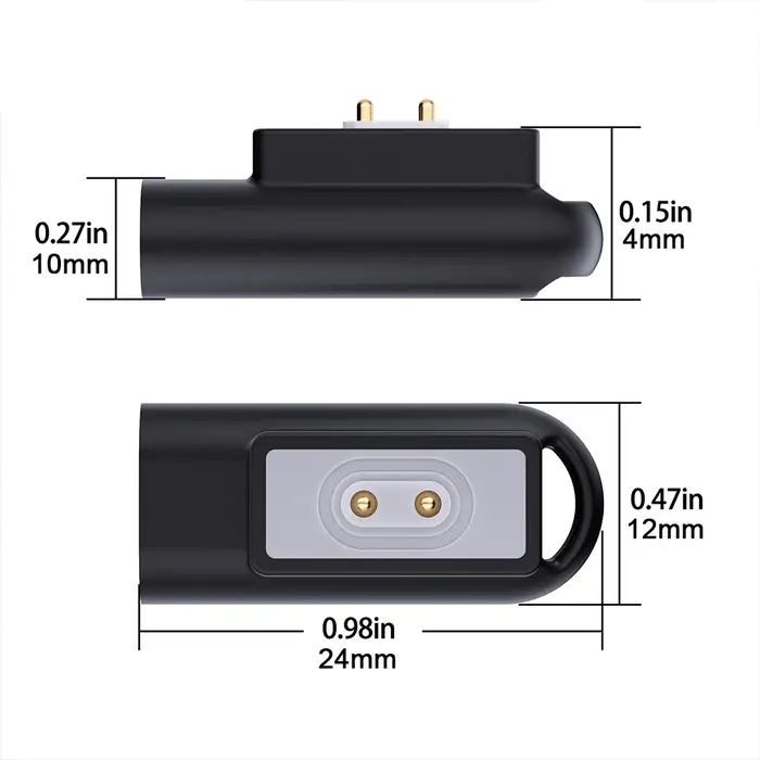 Adaptateur de chargeur magnétique pour Xiaomi Mi Band 8, connecteur de charge USB C pour montre Redmi Watch 4/3/3 Active