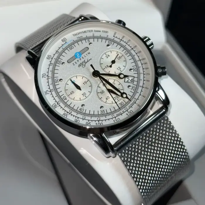 Montre Classique Homme Business et Loisirs, Chronographe Multifonctionnel à Trois Cadrans avec Secon