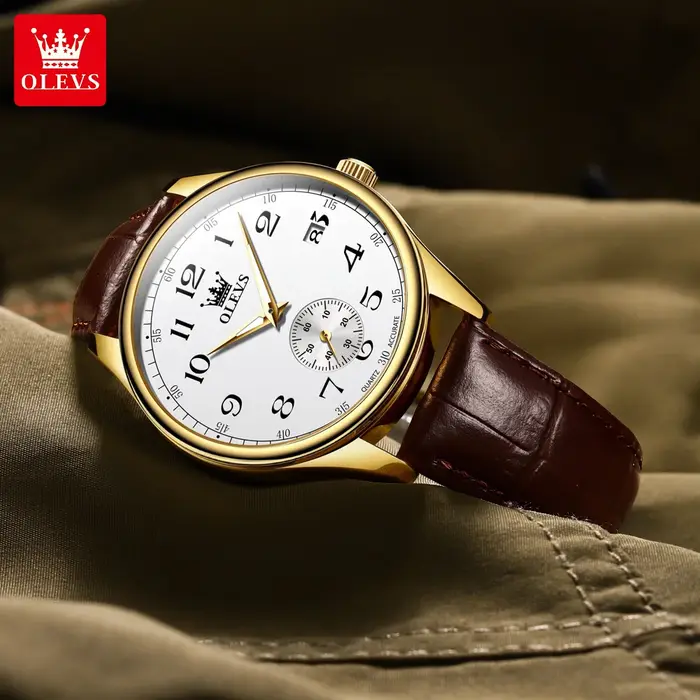 OLEVS 3622 classique numéro échelle montre à Quartz pour hommes haut de gamme de luxe mode montre-bracelet étanche lumineux homme robe montres