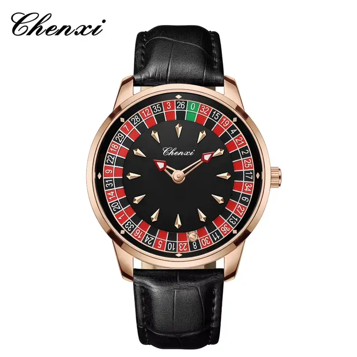 Montre à quartz pour homme de la marque haut de gamme CHENXI 360 ° Montre connectée numérique rota
