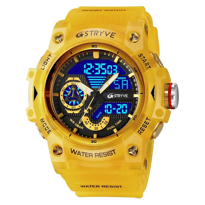 STRYVE marque 8029 Sport montres étanche livraison directe montre chronomètre réveil jeune mode