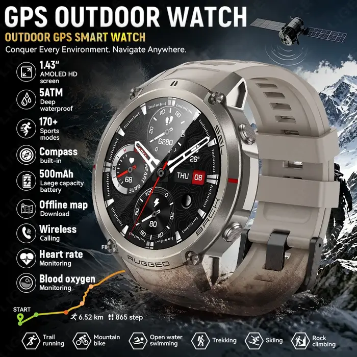 Montre connectée d'extérieur