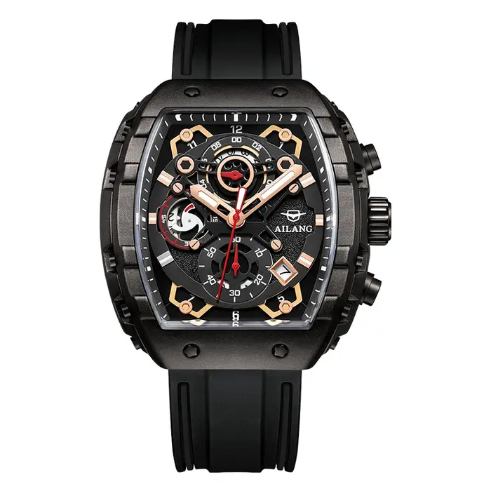 Montre AILANG de loisirs et de mode à quartz lumineuse avec calendrier