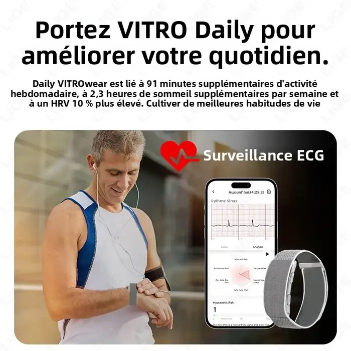 2026 ECG Bracelet intelligent fréquence cardiaque tensiomètre santé bande intelligente étanche Sport Fitness montre