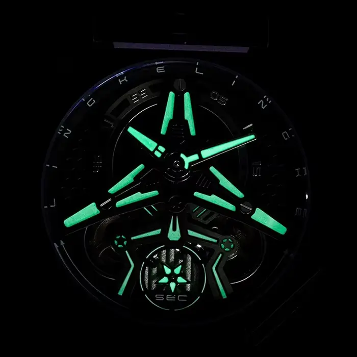 Montre automatique de conception de chasse pour hommes