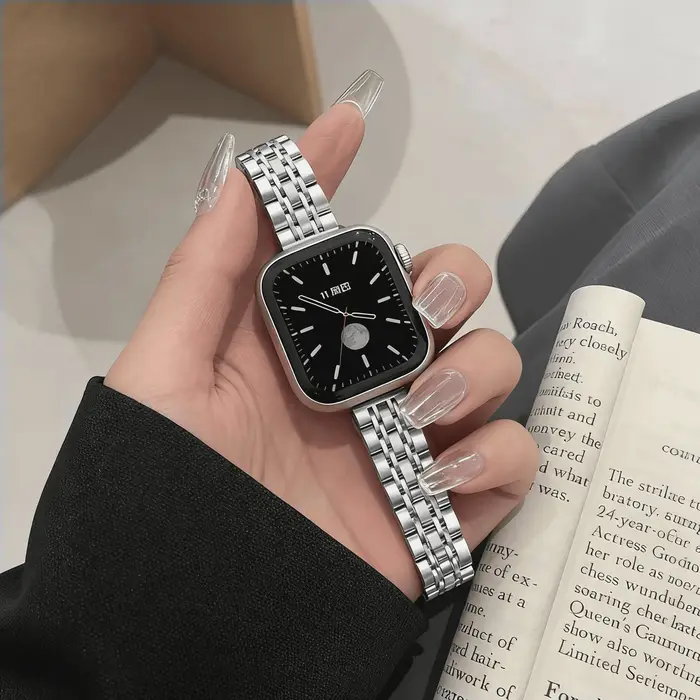 Bracelet Starlight pour Bracelet de montre Apple 38mm 40 41 42 44 45 46 Ultra 2 49mm Bracelet en aci