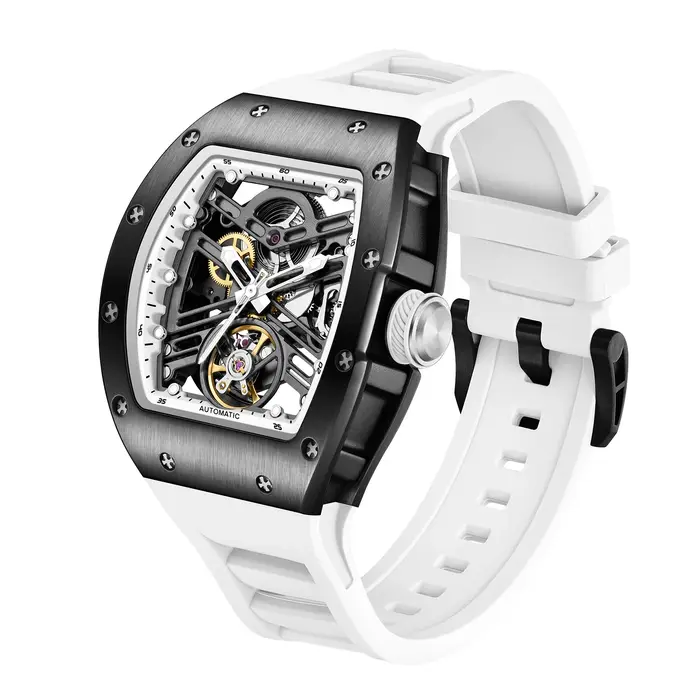Montre homme CHANCE, cadran ajouré, montre mécanique, boîtier en acier, étanche, montre sport, mouvement automatique, 919013