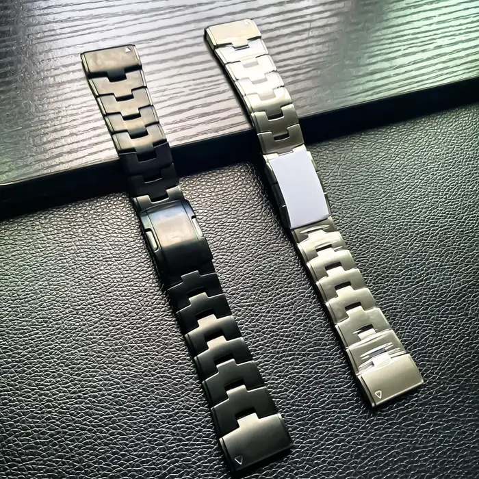 Bracelet de montre en métal titane à ajustement rapide
