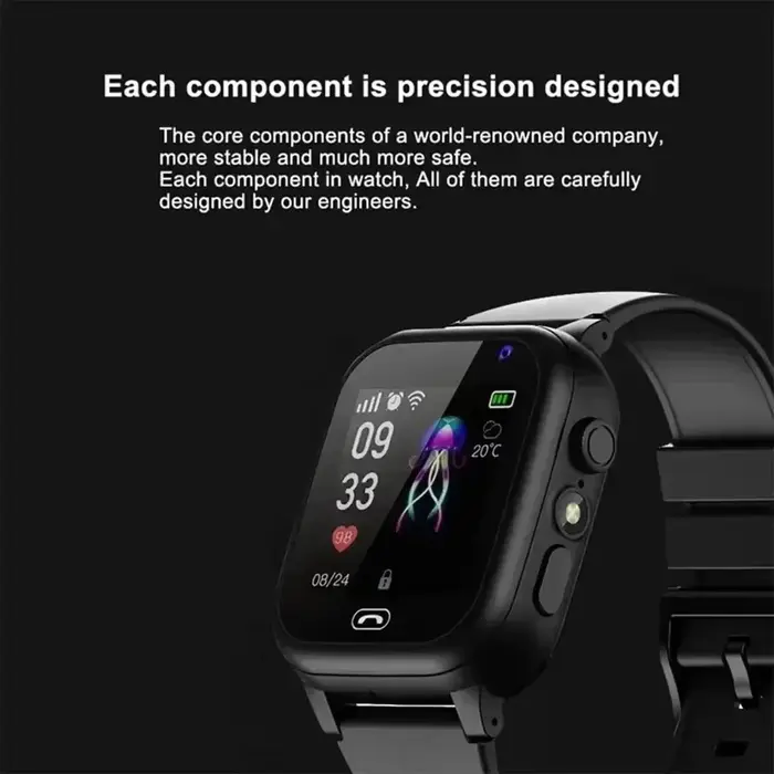 Montre connectée GPS étanche pour enfants Lenovo avec carte SIM 4G, appel, appareil photo, mini montre électronique, cadeau d'anniversaire pour enfants, nouveauté 2026