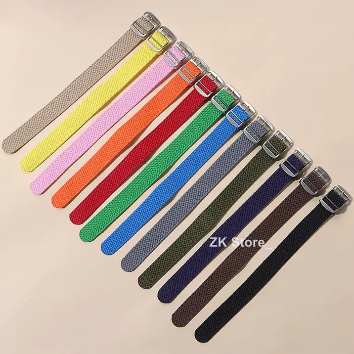 Bracelet de montre en nylon tissé pour hommes et femmes