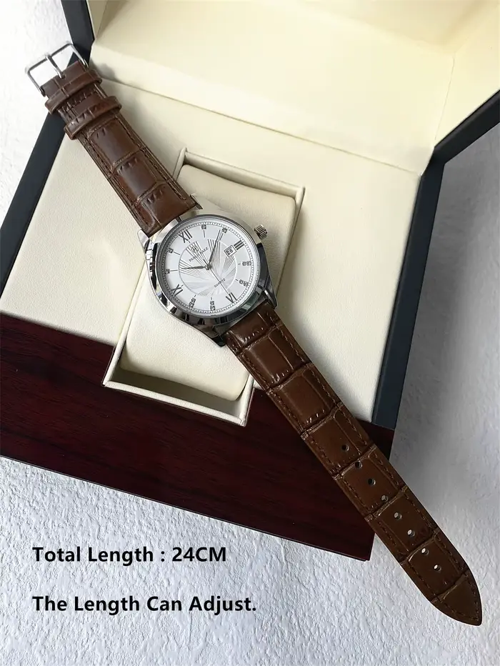 PABLO RAEZ vraies Photos haut de gamme de luxe homme montre-bracelet étanche diamant Date montre en cuir Quartz mode