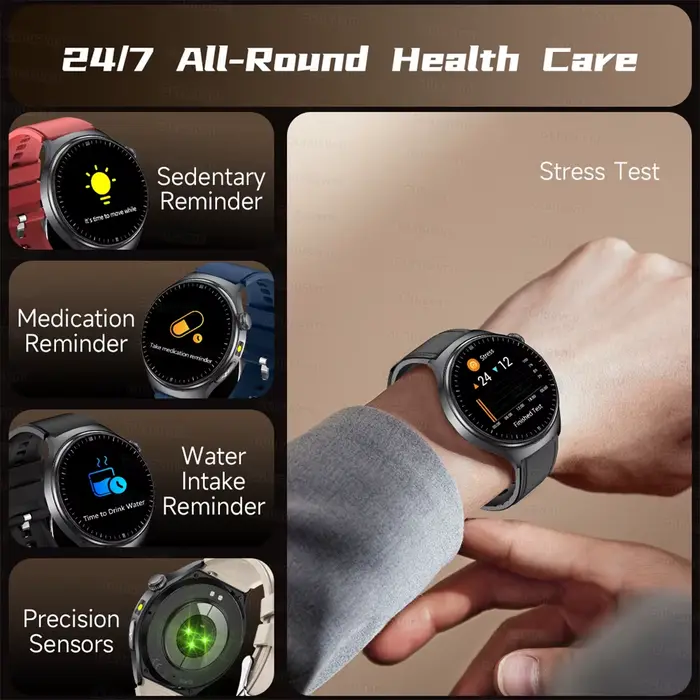 Nouvelle montre intelligente ECG précise analyse de la santé cardiaque pression d'oxygène dans le sang appel BT montres intelligentes ECG pour hommes femmes film de protection