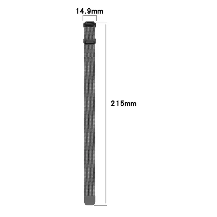 Bracelet magnétique en métal pour Fitbit inspire 3