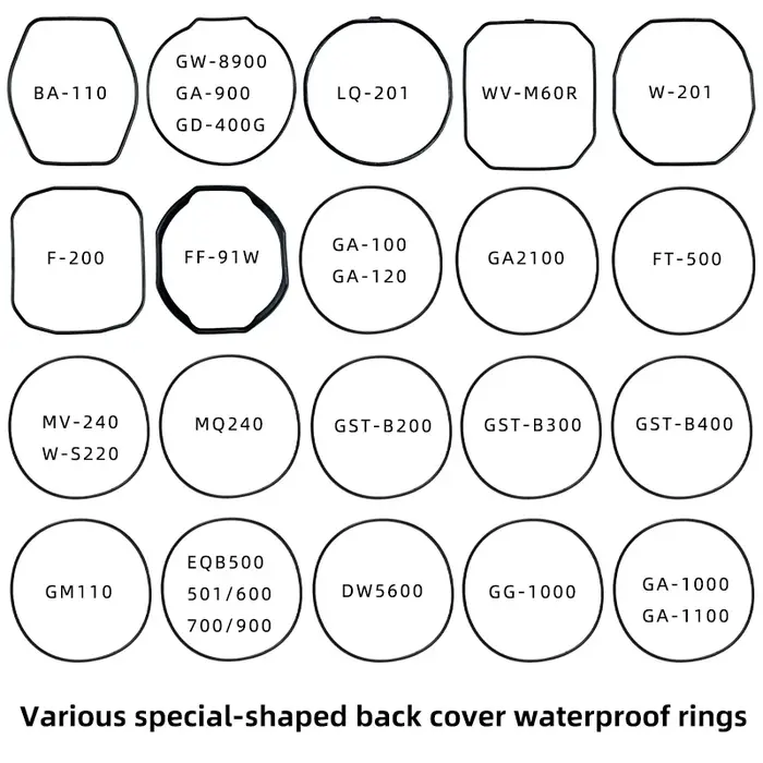 Joint arrière de boîtier de montre pour Casio BA-110 GA900 DW5600 EFR-303, etc., joint étanche, bagu