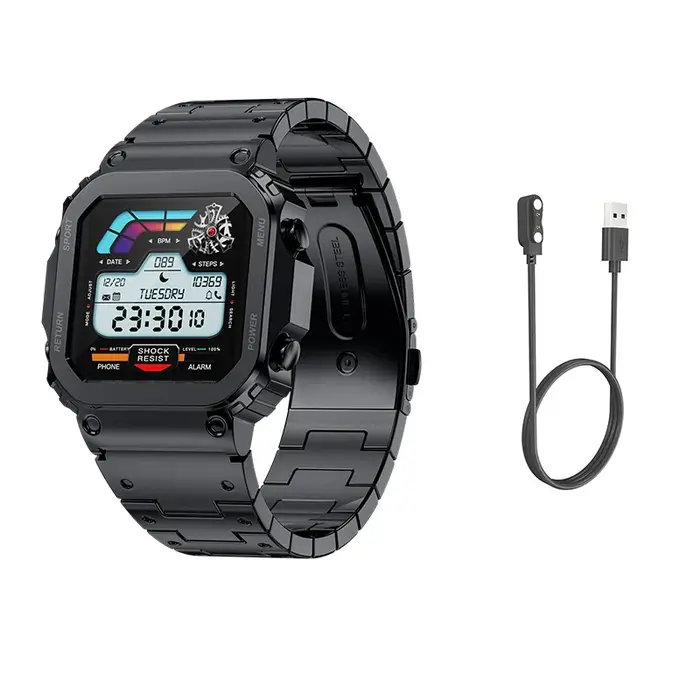 Miltary montre intelligente 2025 montre en acier pour hommes Aiweile AW39 Fitness Tracker Sport affa