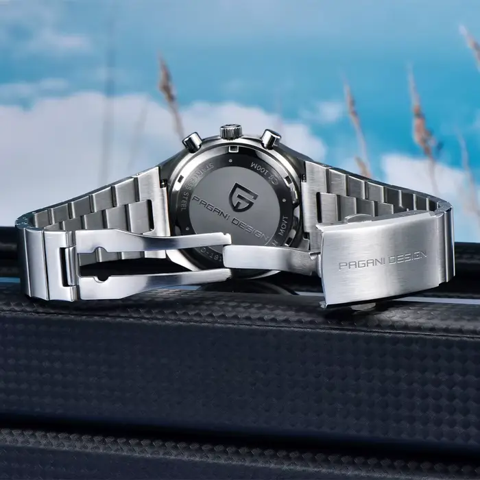 Montre à quartz pour homme PAGANI DESIGN PD1819, mouvement Miyota OS00, testeur de vitesse, saphir, chronographe étanche, Reloj Hombre