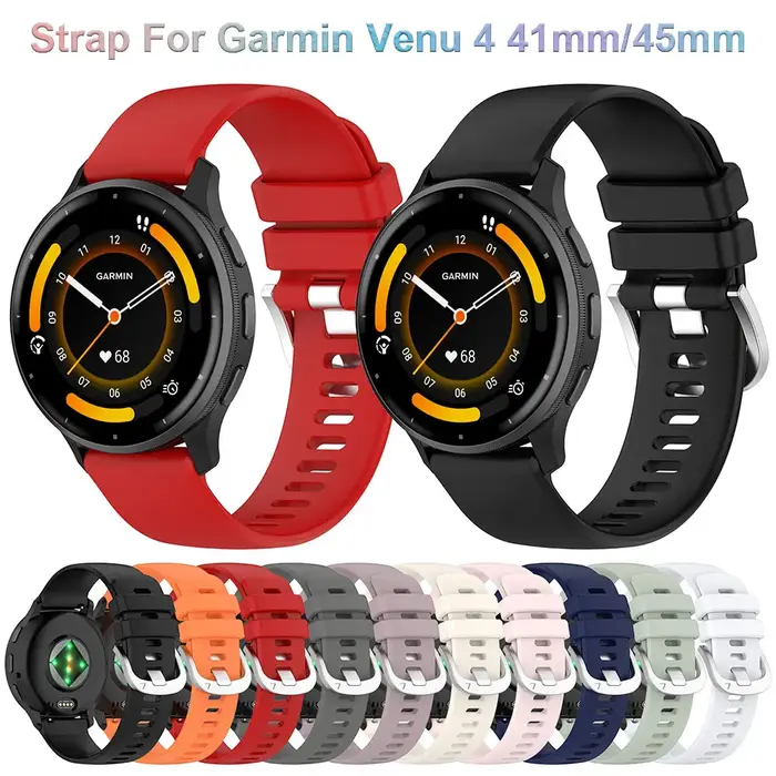 Bracelet de montre en silicone pour Garmin Venu 4 41/45mm