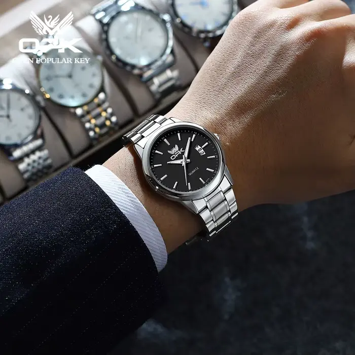 OPK 6010 montres pour hommes multifonctionnel chronographe montre-bracelet hommes montre originale étanche lumineux montre à Quartz Reloj
