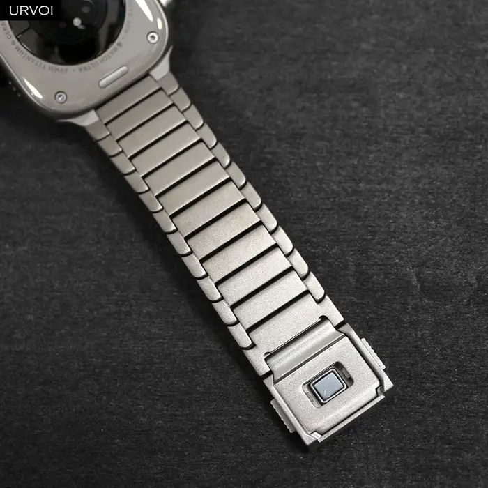 Bracelet à maillons URVOI pour Apple Watch Ultra 3 2 bandes Series11 10 9