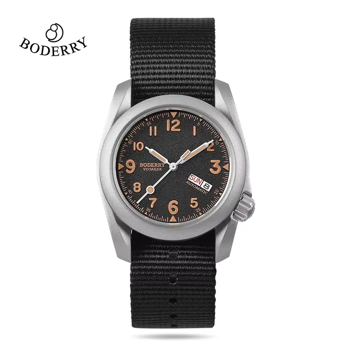 BODERRY montres de terrain pour hommes titane automatique pour Seiko montre-bracelet de plongée de m