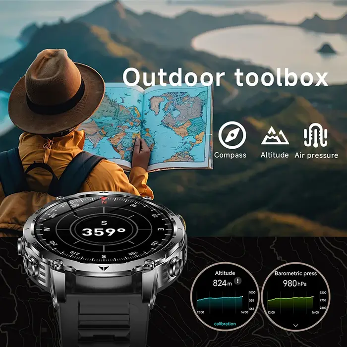 Nouvelle montre connectée GPS d'extérieur pour homme 2026