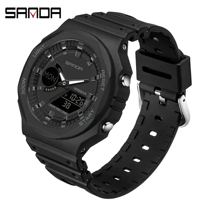 SANDA montres de sport de plein air hommes Ms LED