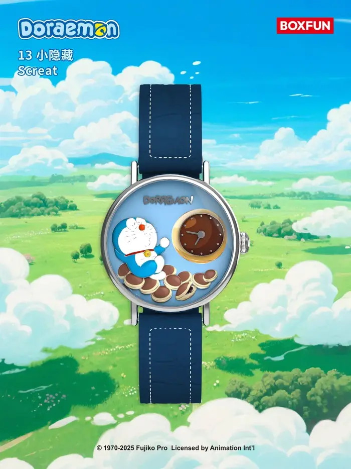 Hot Boxfun boîte aveugle Doraemon montre véritable dessin animé Figure périphérique co-marqué