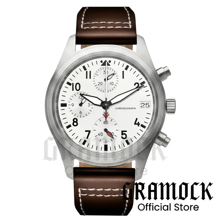 Montre de plongée vintage pour homme en acier de 38 mm